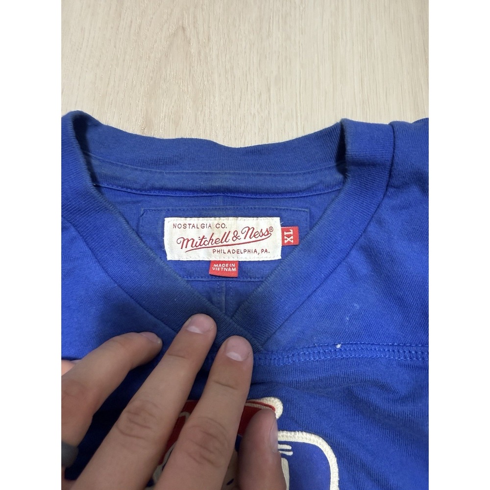 New England Patriots Mitchell & Ness NFL Men's XL Long Sleeve Shirt Throwbacks - Picture 5 of 8